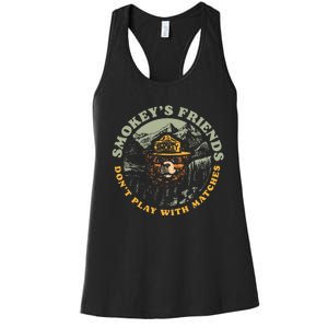 SmokeyS Friends DonT Play With Matches Retro Women's Racerback Tank