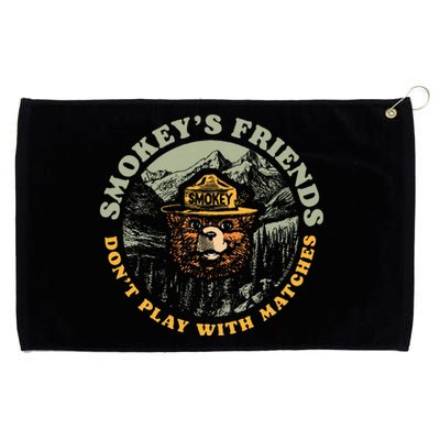 SmokeyS Friends DonT Play With Matches Retro Grommeted Golf Towel