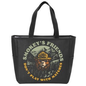 SmokeyS Friends DonT Play With Matches Retro Zip Tote Bag