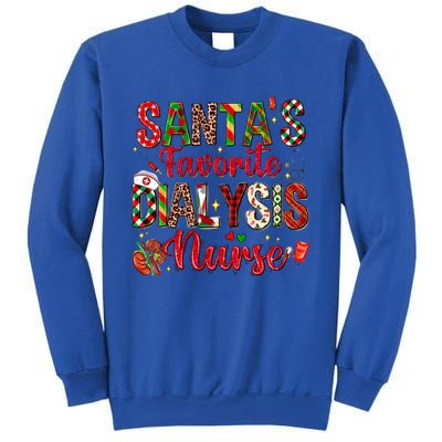 SantaS Favorite Dialysis Nurse Buffalo Plaid Christmas Swea Sweatshirt