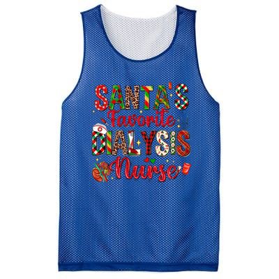 SantaS Favorite Dialysis Nurse Buffalo Plaid Christmas Swea Mesh Reversible Basketball Jersey Tank