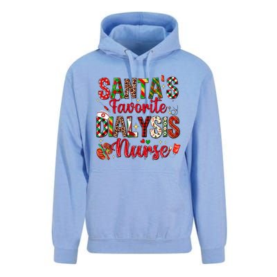 SantaS Favorite Dialysis Nurse Buffalo Plaid Christmas Swea Unisex Surf Hoodie