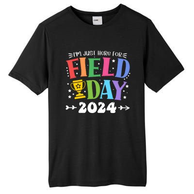 School Field Day 2024 IM Just Here For Field Day Tall Fusion ChromaSoft Performance T-Shirt