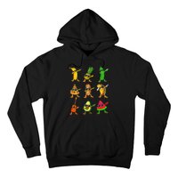 Summer Fruit Dabbing Banana Pineapple Pizza Watermelon Hoodie