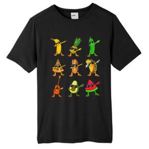 Summer Fruit Dabbing Banana Pineapple Pizza Watermelon Tall Fusion ChromaSoft Performance T-Shirt