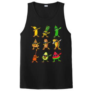 Summer Fruit Dabbing Banana Pineapple Pizza Watermelon PosiCharge Competitor Tank