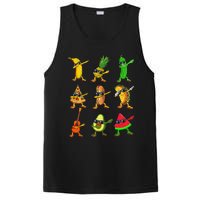 Summer Fruit Dabbing Banana Pineapple Pizza Watermelon PosiCharge Competitor Tank