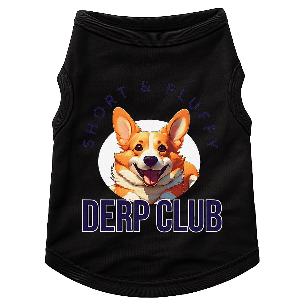 Short & Fluffy Derp Club For Corgis Doggie Tank