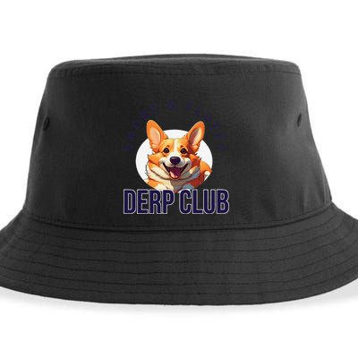 Short & Fluffy Derp Club For Corgis Sustainable Bucket Hat