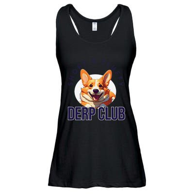 Short & Fluffy Derp Club For Corgis Ladies Essential Flowy Tank