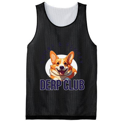 Short & Fluffy Derp Club For Corgis Mesh Reversible Basketball Jersey Tank