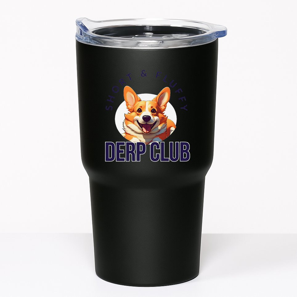 Short & Fluffy Derp Club For Corgis Tumbler