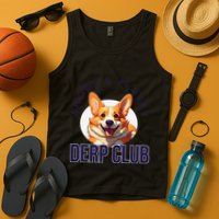 Short & Fluffy Derp Club For Corgis Tank Top