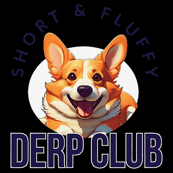 Short & Fluffy Derp Club For Corgis Tank Top