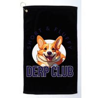 Short & Fluffy Derp Club For Corgis Golf Towel