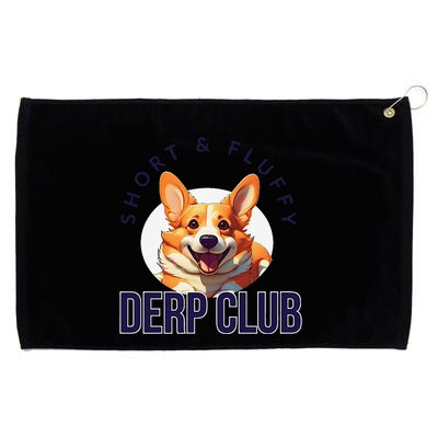 Short & Fluffy Derp Club For Corgis Grommeted Golf Towel