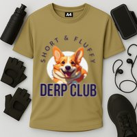 Short & Fluffy Derp Club For Corgis Performance Shirt