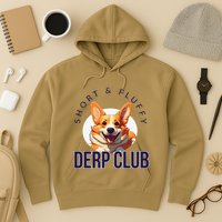 Short & Fluffy Derp Club For Corgis Hoodie