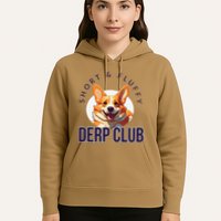 Short & Fluffy Derp Club For Corgis Hoodie