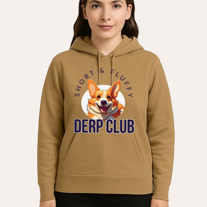 Short & Fluffy Derp Club For Corgis Hoodie