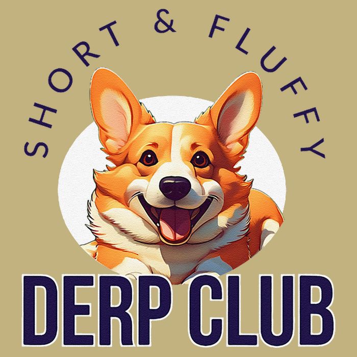 Short & Fluffy Derp Club For Corgis Hoodie