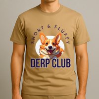 Short & Fluffy Derp Club For Corgis T-Shirt