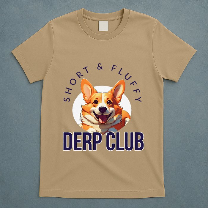 Short & Fluffy Derp Club For Corgis T-Shirt