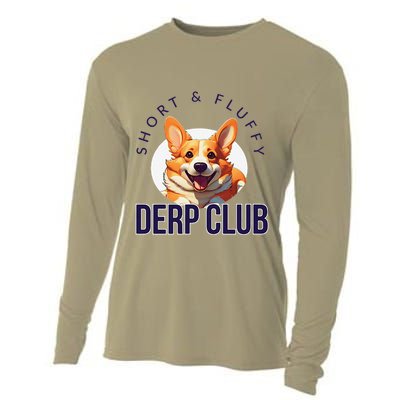 Short & Fluffy Derp Club For Corgis Cooling Performance Long Sleeve Crew