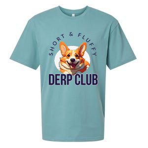 Short & Fluffy Derp Club For Corgis Sueded Cloud Jersey T-Shirt