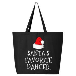 SantaS Favorite Dancer Christmas Hat Funny Dancing Dance 25L Jumbo Tote