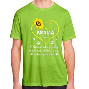 Sunflower Funny Dog Lover Pawma Mothers Day Adult ChromaSoft Performance T-Shirt