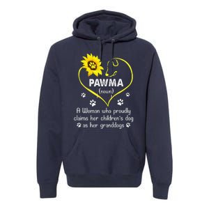 Sunflower Funny Dog Lover Pawma Mothers Day Premium Hoodie