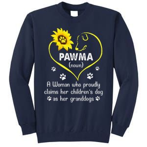 Sunflower Funny Dog Lover Pawma Mothers Day Tall Sweatshirt