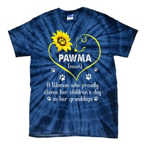 Sunflower Funny Dog Lover Pawma Mothers Day Tie-Dye T-Shirt