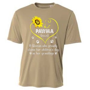 Sunflower Funny Dog Lover Pawma Mothers Day Cooling Performance Crew T-Shirt