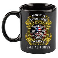 Special Forces De Oppresso Liber Green Beret Skull 11oz C Handle Ceramic Mug