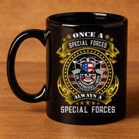 Special Forces De Oppresso Liber Green Beret Skull 11oz C Handle Ceramic Mug