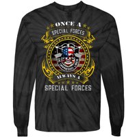 Special Forces De Oppresso Liber Green Beret Skull Tie-Dye Long Sleeve Shirt