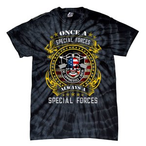 Special Forces De Oppresso Liber Green Beret Skull Tie-Dye T-Shirt