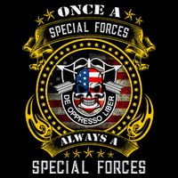 Special Forces De Oppresso Liber Green Beret Skull Wool Snapback Cap
