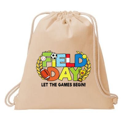 School Field Day Teacher Let The Games Begin Field Day 2022 Drawstring Bag