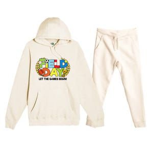 School Field Day Teacher Let The Games Begin Field Day 2022 Premium Hooded Sweatsuit Set