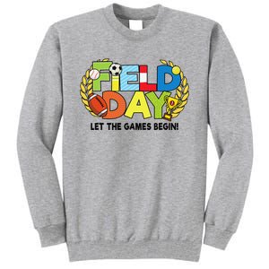 School Field Day Teacher Let The Games Begin Field Day 2022 Tall Sweatshirt