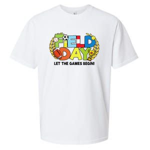 School Field Day Teacher Let The Games Begin Field Day 2022 Sueded Cloud Jersey T-Shirt