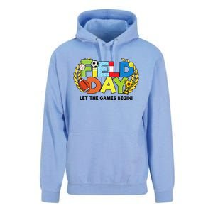 School Field Day Teacher Let The Games Begin Field Day 2022 Unisex Surf Hoodie