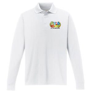 School Field Day Teacher Let The Games Begin Field Day 2022 Performance Long Sleeve Polo