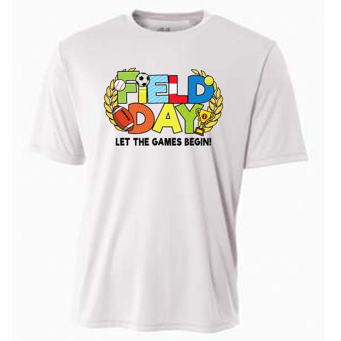 School Field Day Teacher Let The Games Begin Field Day 2022 Cooling Performance Crew T-Shirt