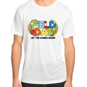 School Field Day Teacher Let The Games Begin Field Day 2022 Adult ChromaSoft Performance T-Shirt