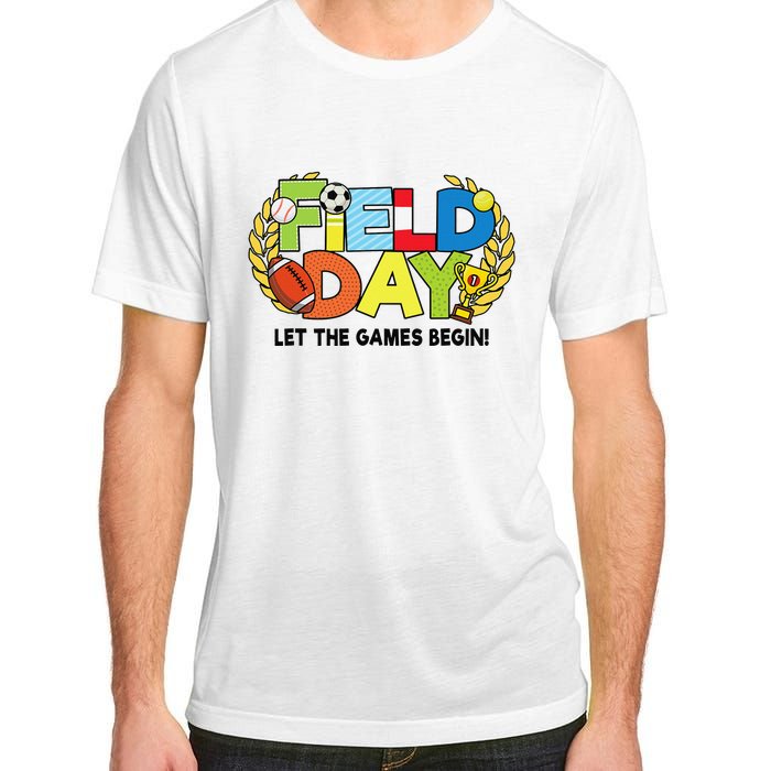 School Field Day Teacher Let The Games Begin Field Day 2022 Adult ChromaSoft Performance T-Shirt