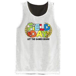 School Field Day Teacher Let The Games Begin Field Day 2022 Mesh Reversible Basketball Jersey Tank